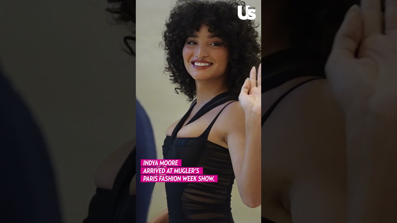 Indya Moore At Mugler's Paris Fashion Week Show #IndyaMoore #ParisFashionWeek #CelebrityFashion