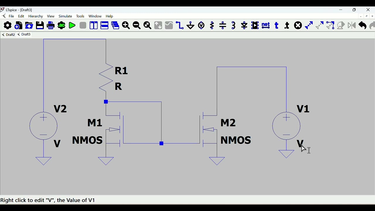 How to Simulate an nMOS Current Mirror in LTspice | Step-by-Step Tutorial