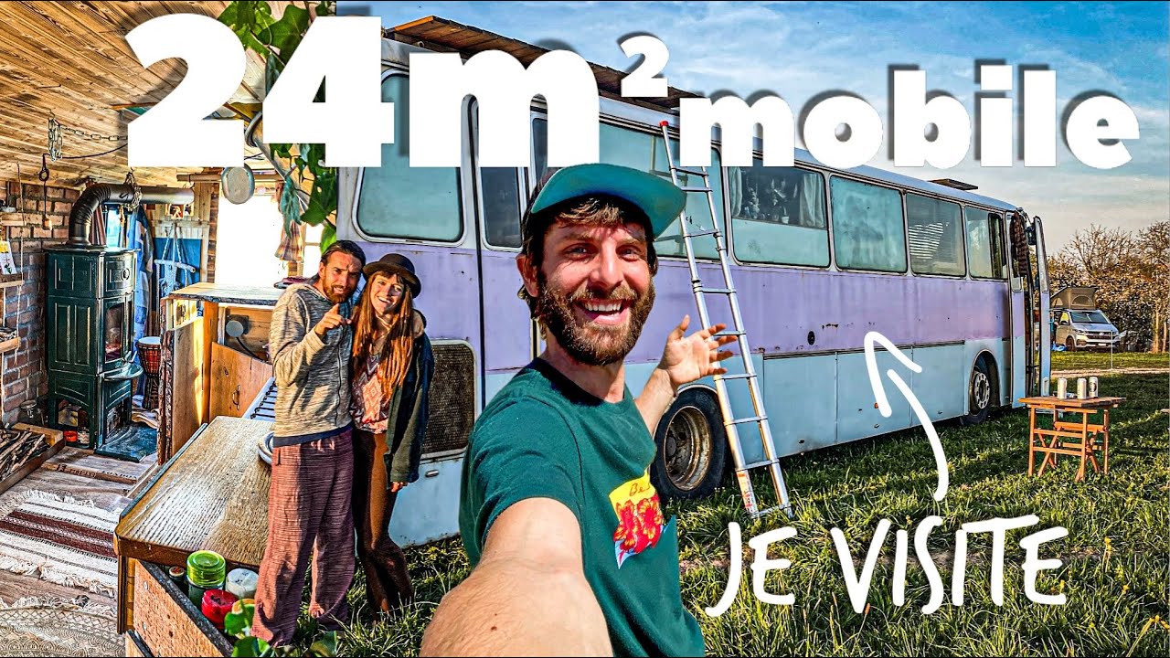 BUS TOUR 🚎 ce vieux car est une vraie maison