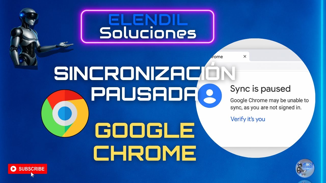 🔓Sincronización PAUSADA | Google🔒Chrome  #windows #elendilsoluciones  #chrome