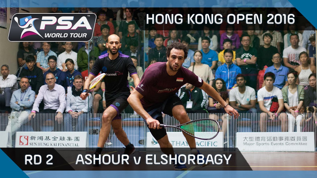 Squash: Hong Kong Open 2016 - Ashour v Mar. ElShorbagy - Rd 2 Highlights