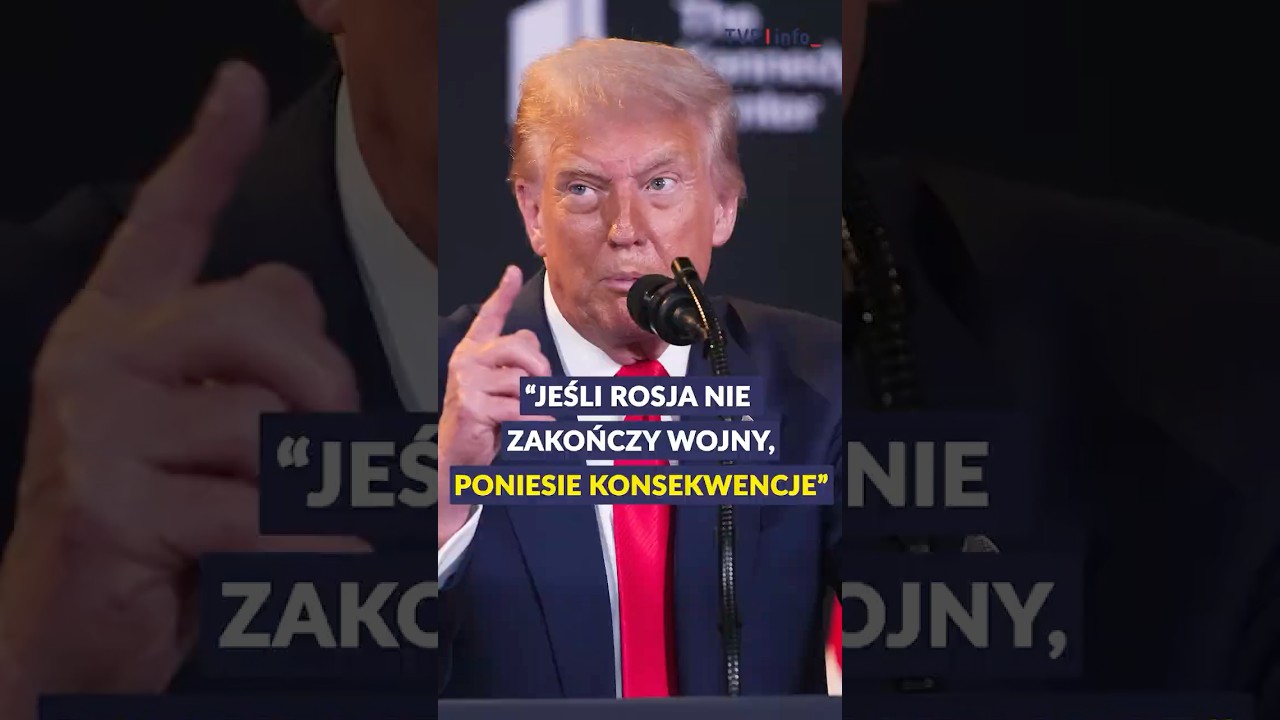 Donald Trump: jeśli Rosja nie zakończy wojny, poniesie konsekwencje #polityka #ukraina #shorts