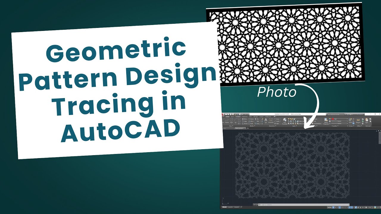 AutoCAD Tutorial &ndash; Geometric Pattern Design Tracing