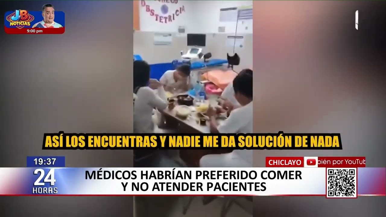 Chiclayo: personal médico es grabado comiendo en hora laboral mientras pacientes esperaban atención