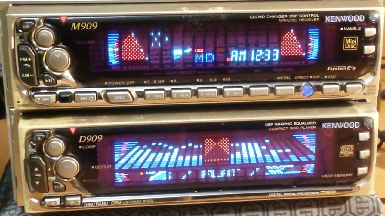 Kenwood M909 & Kenwood D909 demo old school