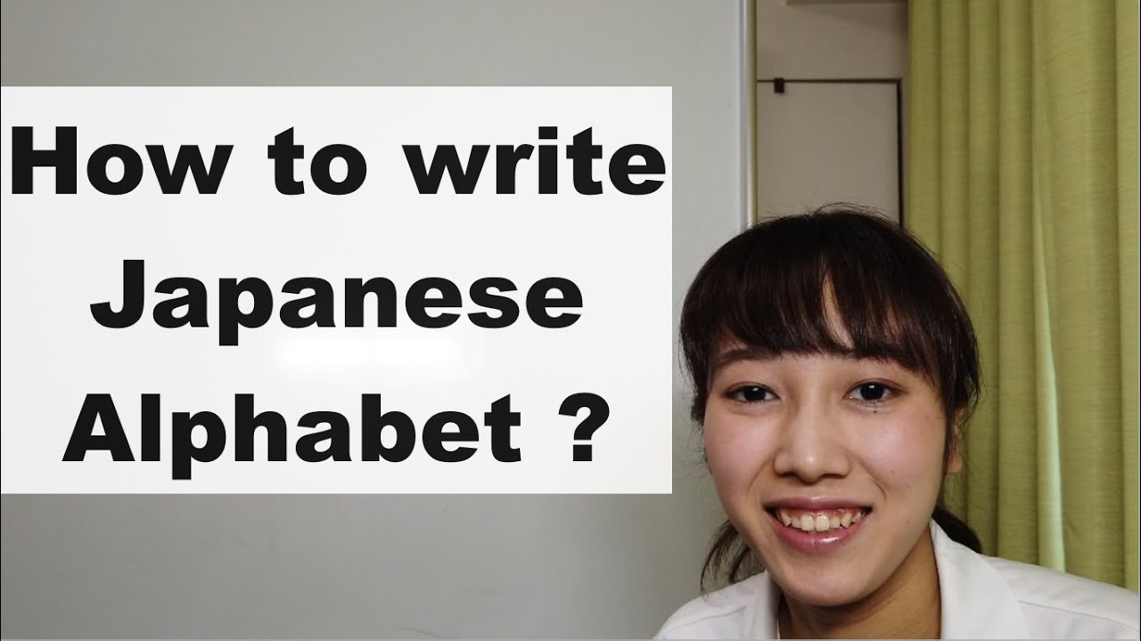 How to write Japanese Alphabet 