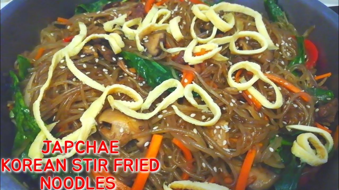 QUICK AND EASY JAPCHAE RECIPE | KOREAN STIR-FRIED NOODLES | CHRYSCAEL CHANNEL