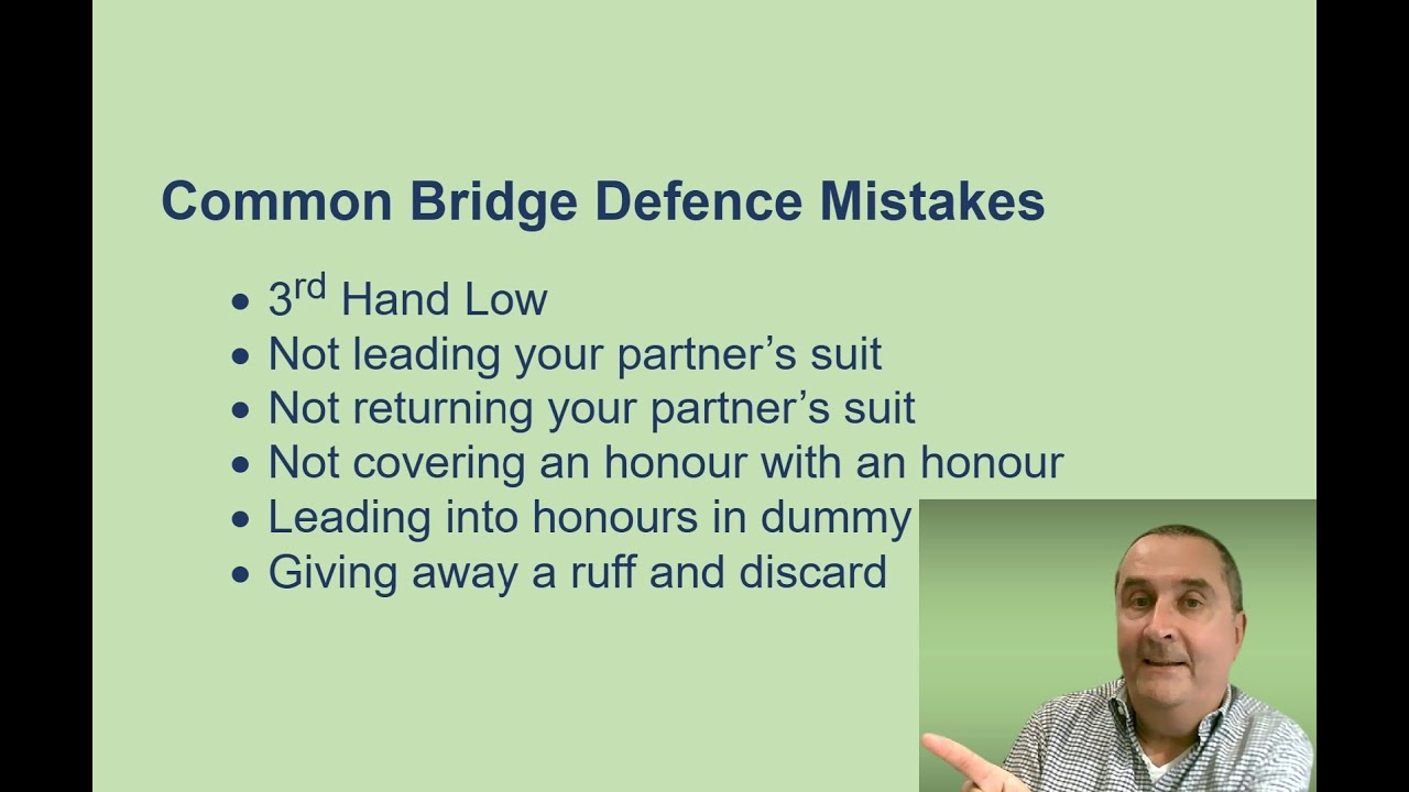 Common Defensive Mistakes
