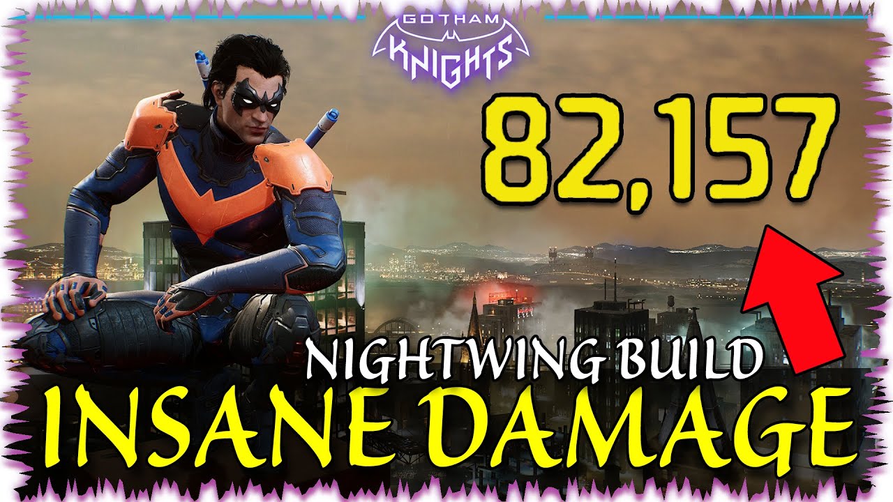 CRAZY DAMAGE NIGHTWING BUILD!! One-Shot Absolutely Everything!! Gotham Knights
