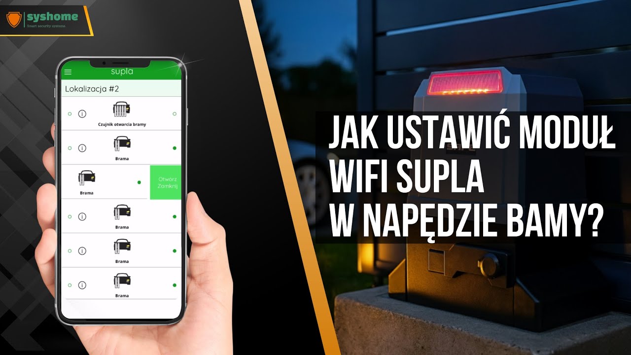 Jak podłączyć moduł Wi-Fi do napędu bramy SAFE? | Konfiguracja SUPLA S-Force krok po kroku