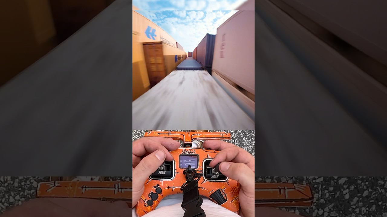 FPV-Drone Containern Race 🚀🏁⚓️ #fpv #fpvdrone #fpvfreestyle #drone #hamburg #dji
