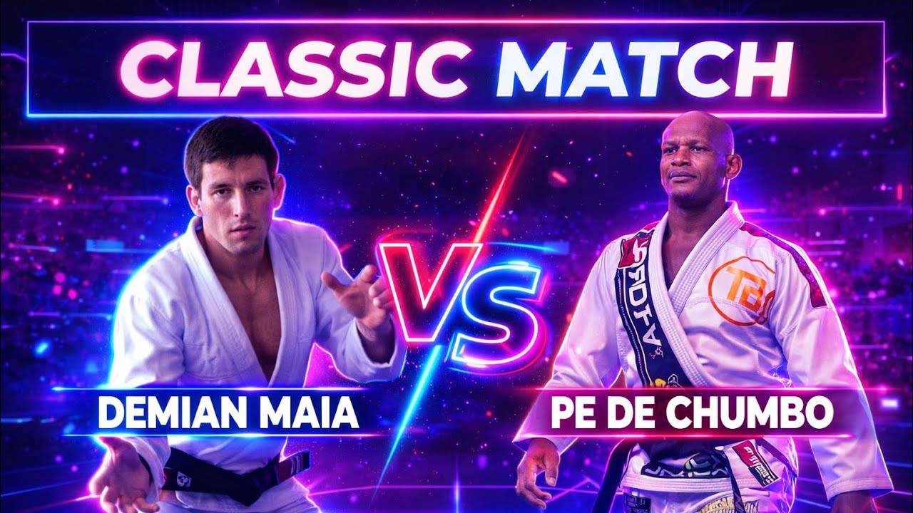 Demian Maia BJJ Match vs Delson Heleno “Pé de Chumbo”   Jiu Jitsu Match Luta Casada Old School BJJ