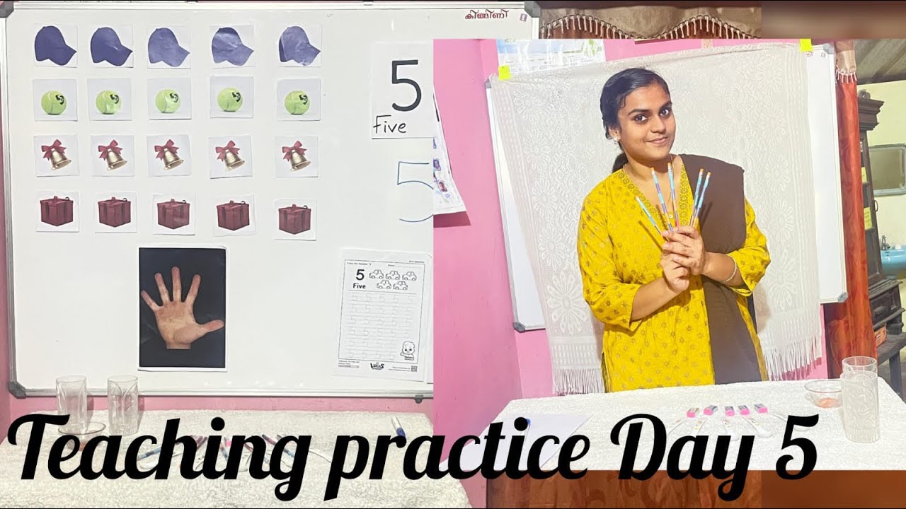 Montessori TTC Teaching Practice Day 5Activity approach to teach Number 5#montessori #democlass 