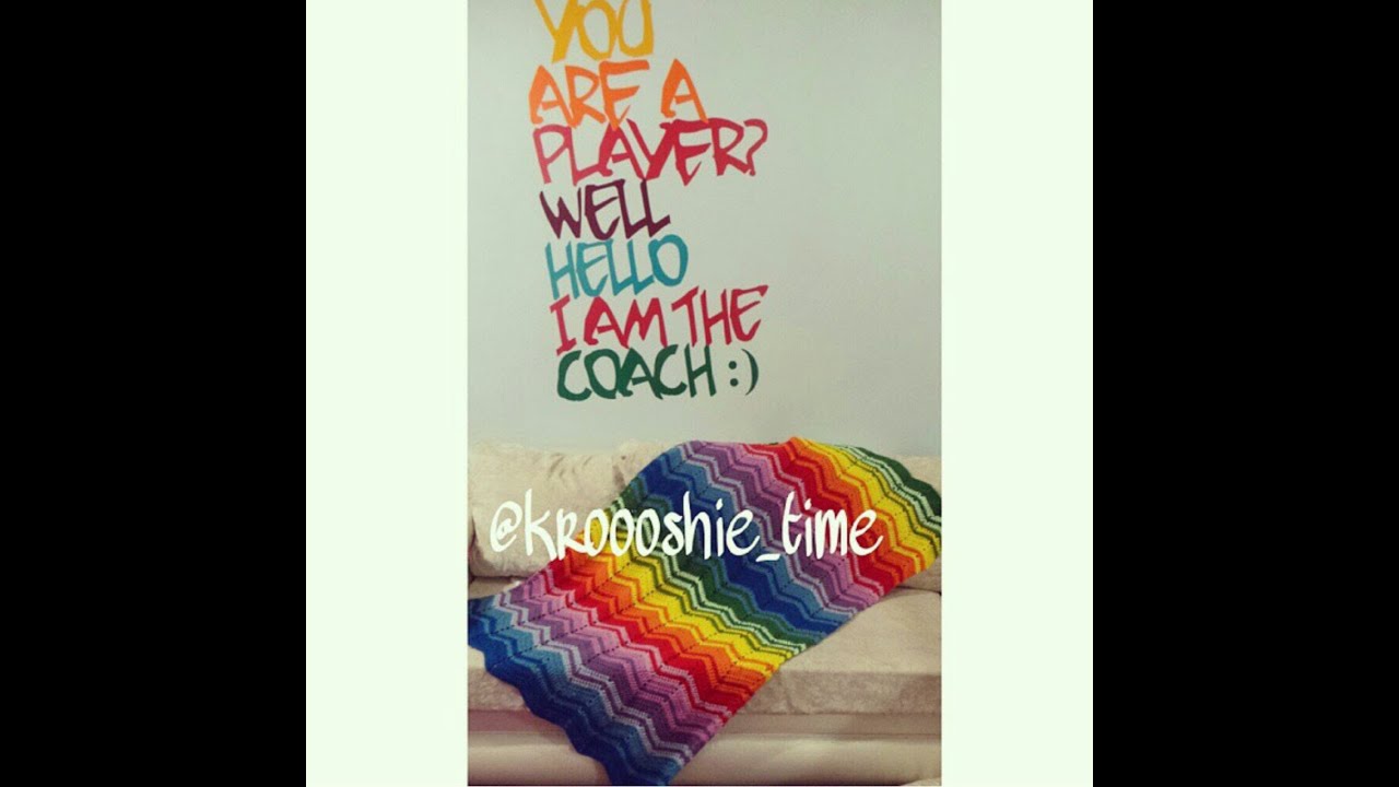 غرزة الزقزاق2 zig zag crochet stich