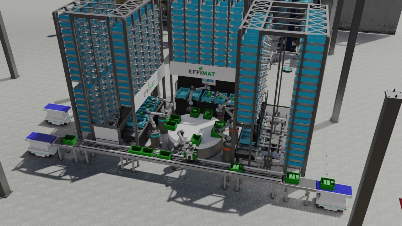 Automated picking solution proof of concept simulation for warehouse operator