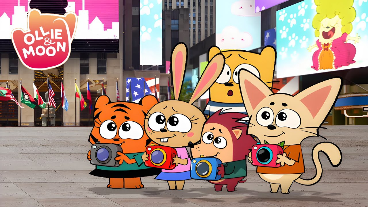 Moon Invites… the Whole City! 😂🎈 | Ollie and Moon English | 2H | S1 | Cartoon for kids