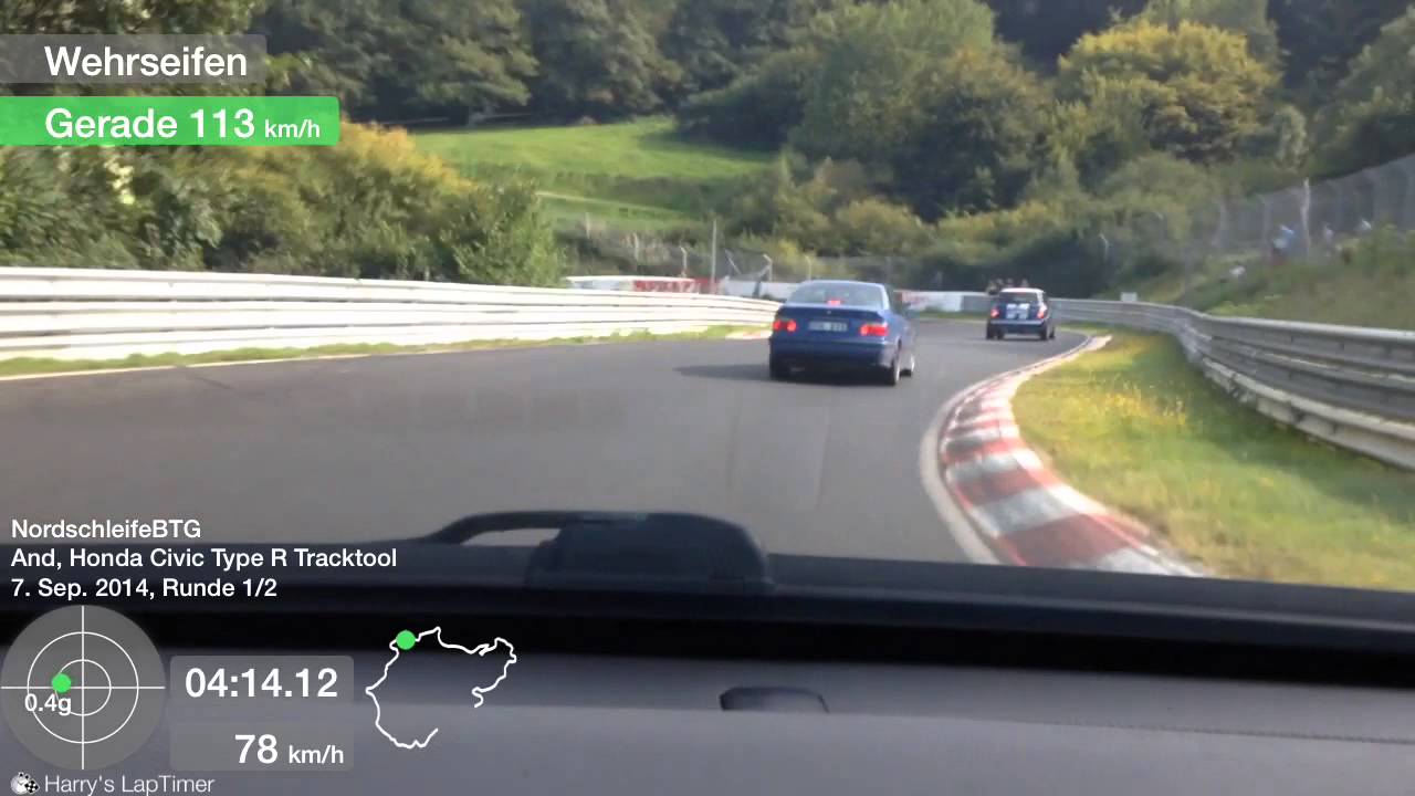 HRT Engineering Civic Type R Nordschleife 07.09.2014