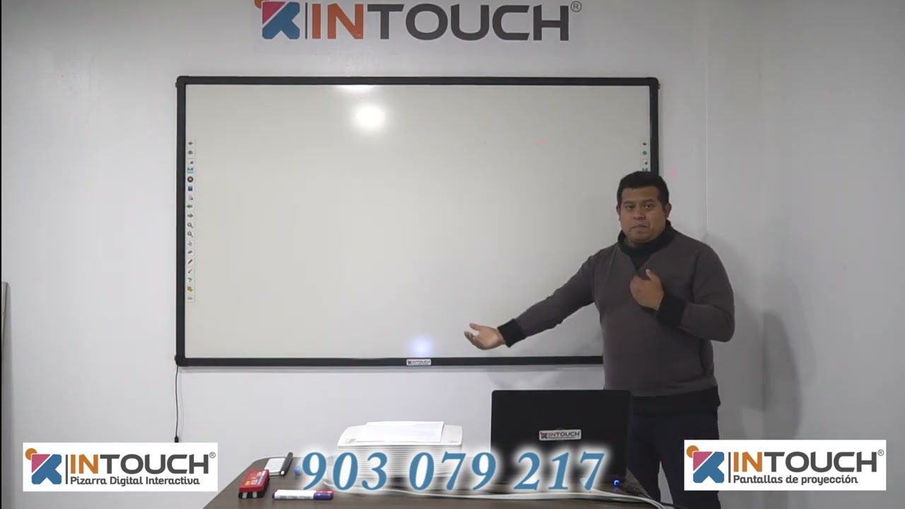 Proceso de instalación de pizarra Digital interactiva INTOUCH