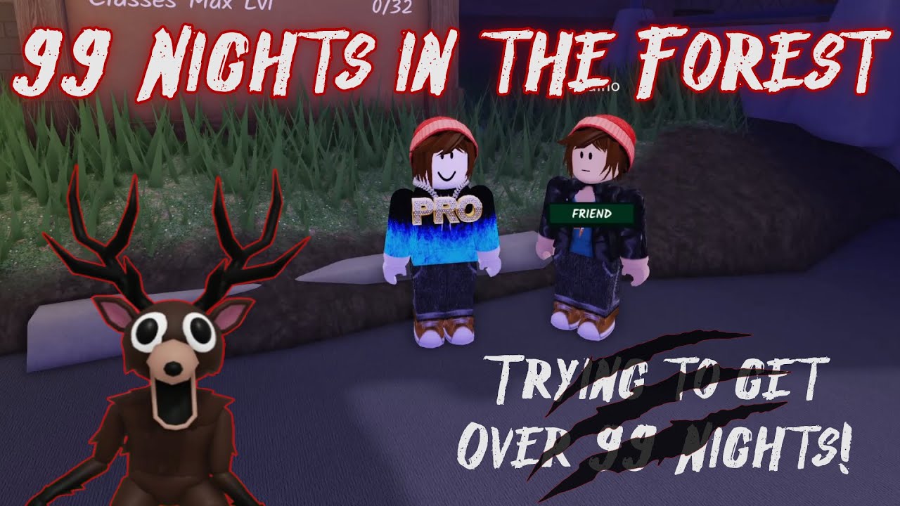 Roblox 99 Nights in the Forest - Father and Son try getting over 99 nights!