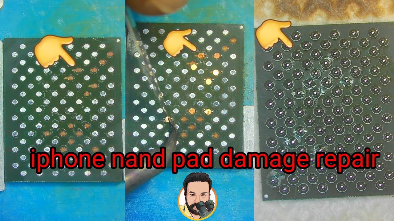 iphone nand pad damage repair ! iphone x pad damage repair