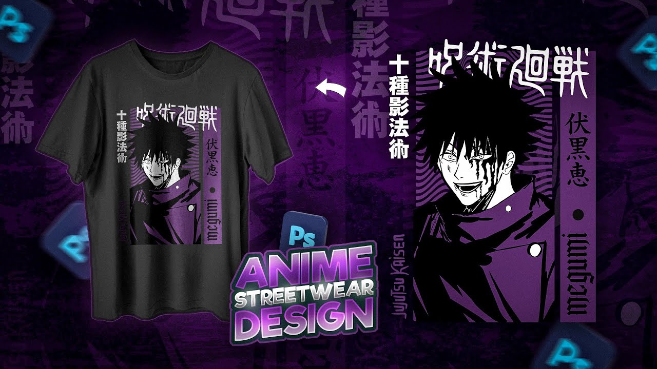 Easy Guide to Anime Streetwear Designs in Photoshop! || Anime GFX