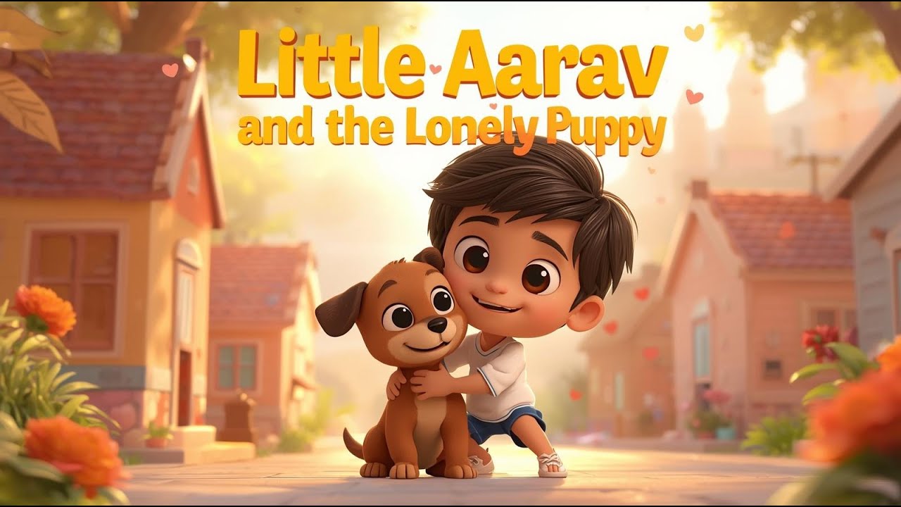 Little Aarav and the Lonely Puppy | A Heart-Touching Kids Story About Kindness