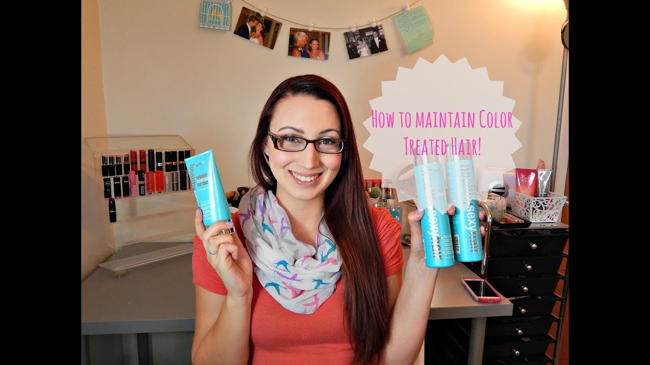 How I maintain color treated hair! (Using healthy sexy hair products) | shanran07