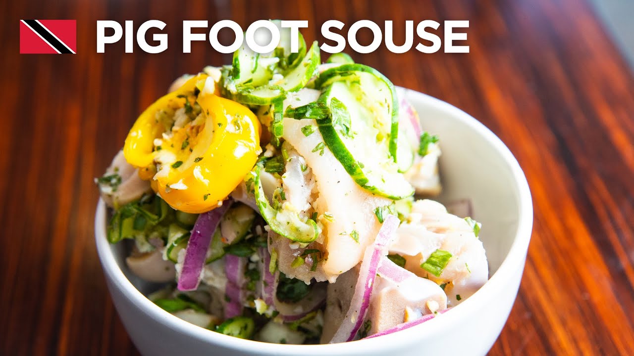 🇹🇹 Pig Foot Souse Recipe by Chef Jeremy Lovell | Foodie Nation