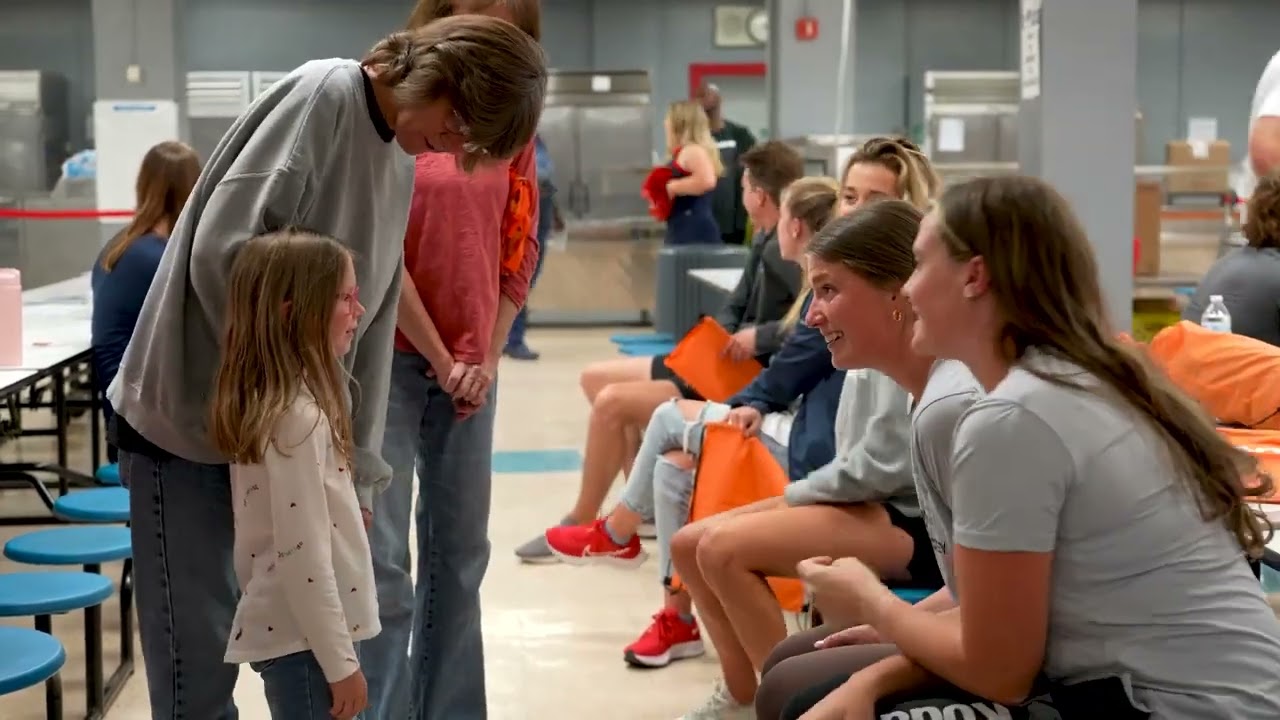 Samaritan's Feet and Luke Eberle from Liberty Athletics