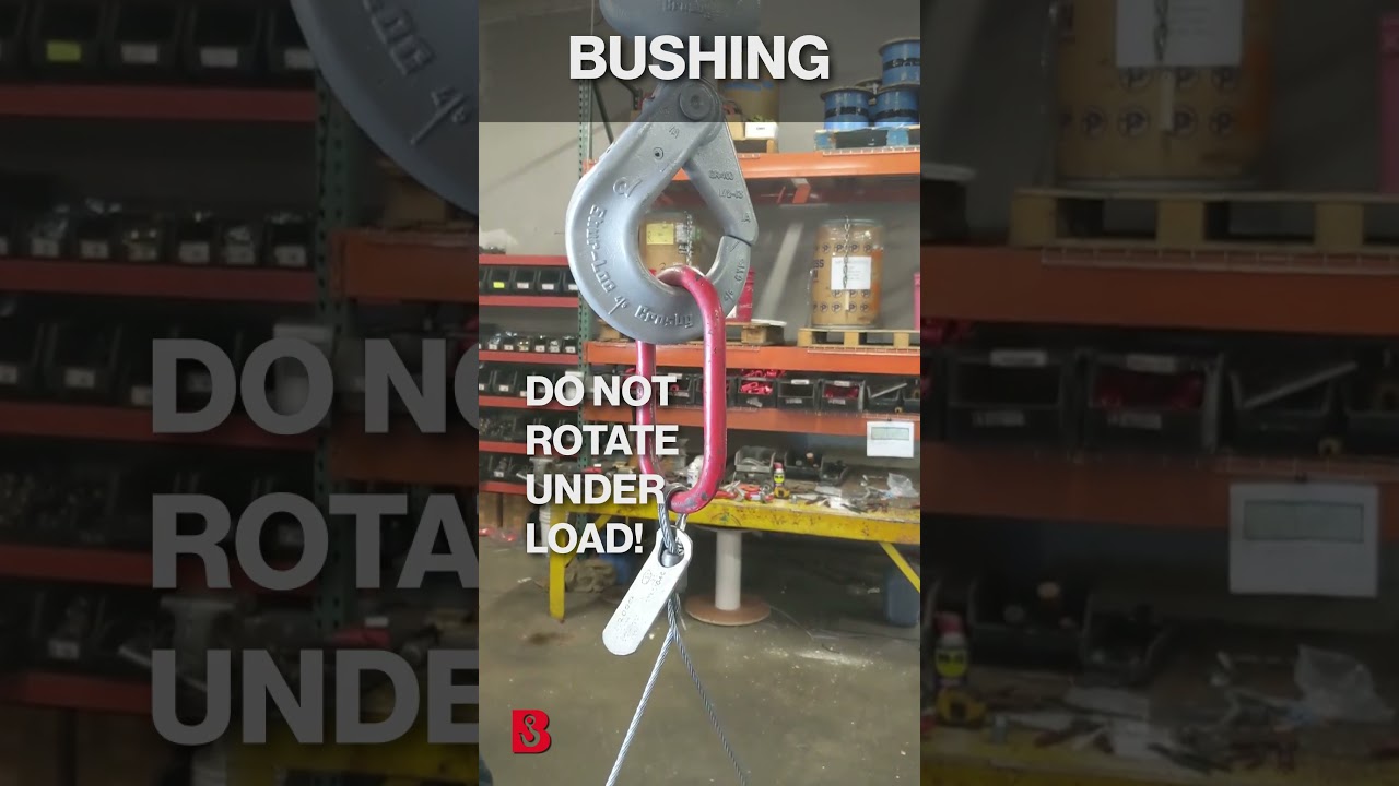 What's the Difference Between Bushing & Bearing Style Swivel? | Grade 100 Crosby Shur-Loc Hook