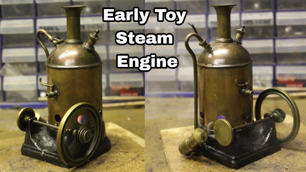 Unidentified Early Toy Steam Engine (Donkey Engine)
