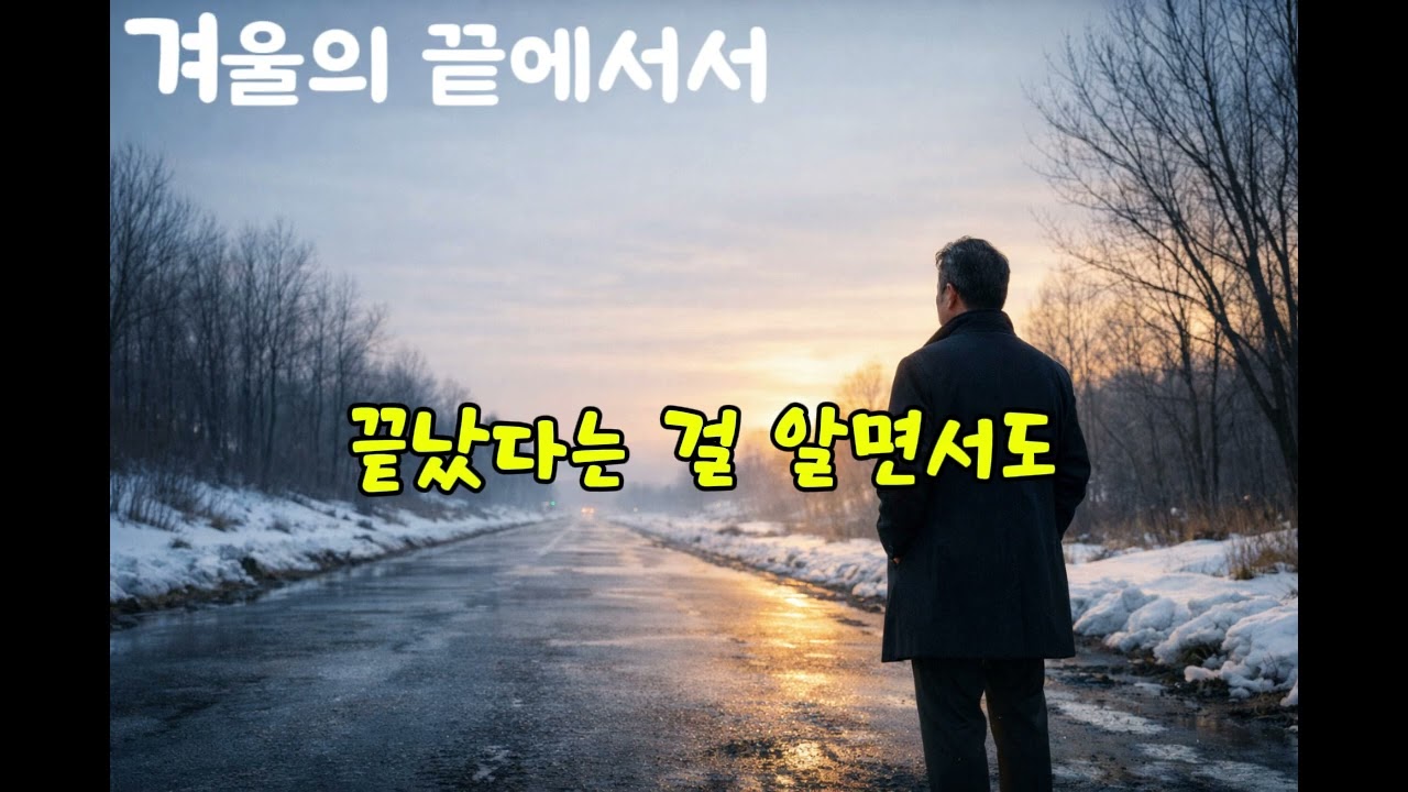 겨울의 끝에서서 #겨울의끝에서서#인생노래#감성노래#중년감성#버텨온시간#인생회상#공감노래#트로트발라드#위로노래#shorts