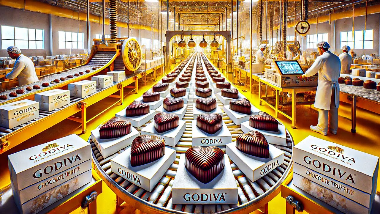 Как изготавливаются конфеты Godiva ко Дню святого Валентина | Из чего сделаны?