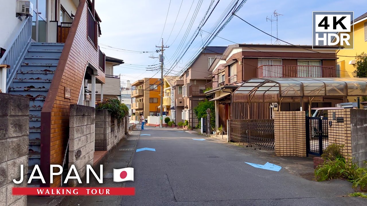 Quiet Streets Near Noborito | Kanagawa Walking Tour【4K HDR】