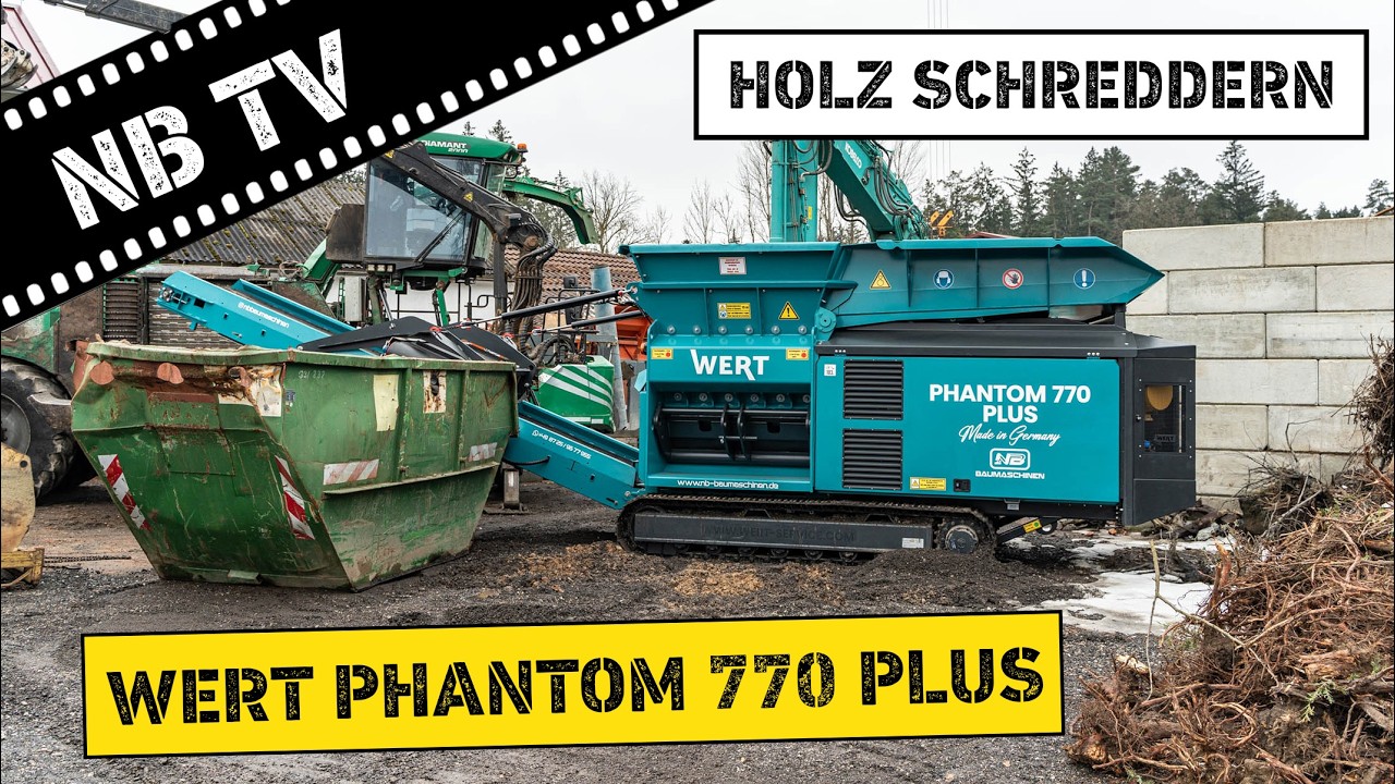 Phantom 770plus | 2 Wellenschredder | Holzschreddern | NB Baumaschinen