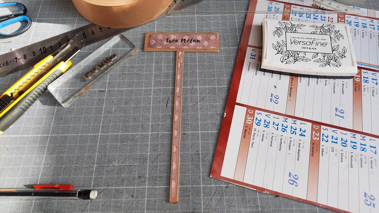 Tuto T Équerre pour Album Scrap récup