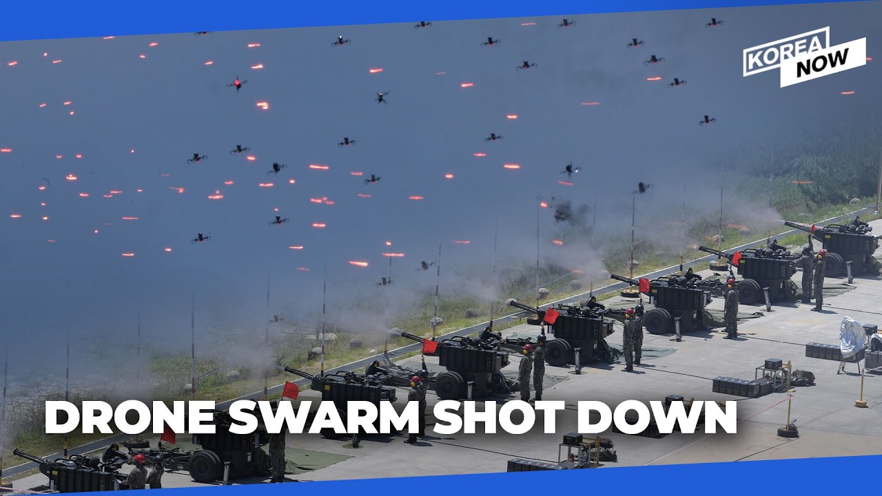 ROK military stages first live-fire drill against drone swarms