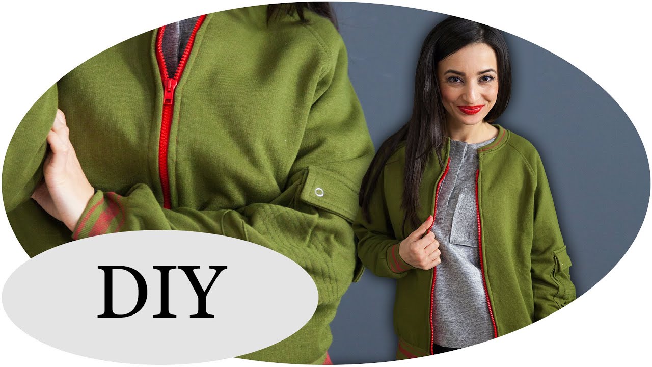 UPCYCLING-DIY: Trendige COLLEGE JACKE // Quick & Easy