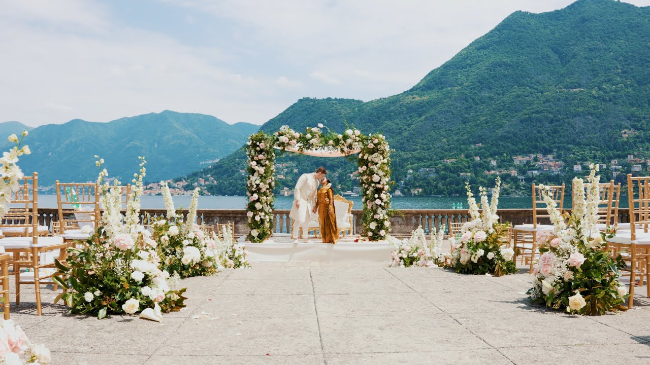Love in Lake Como 🇮🇹 | Nico and Nami  // Tamil Wedding Highlight // Yanchan Produced