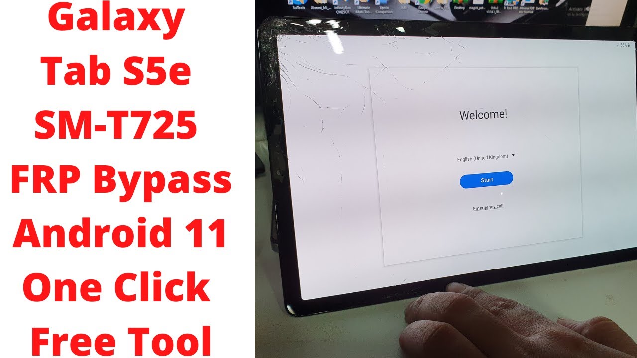Samsung Galaxy Tab S5e SM-T725 FRP Bypass Android 11 One Click Free Tool ||samsung t725 frp bypass