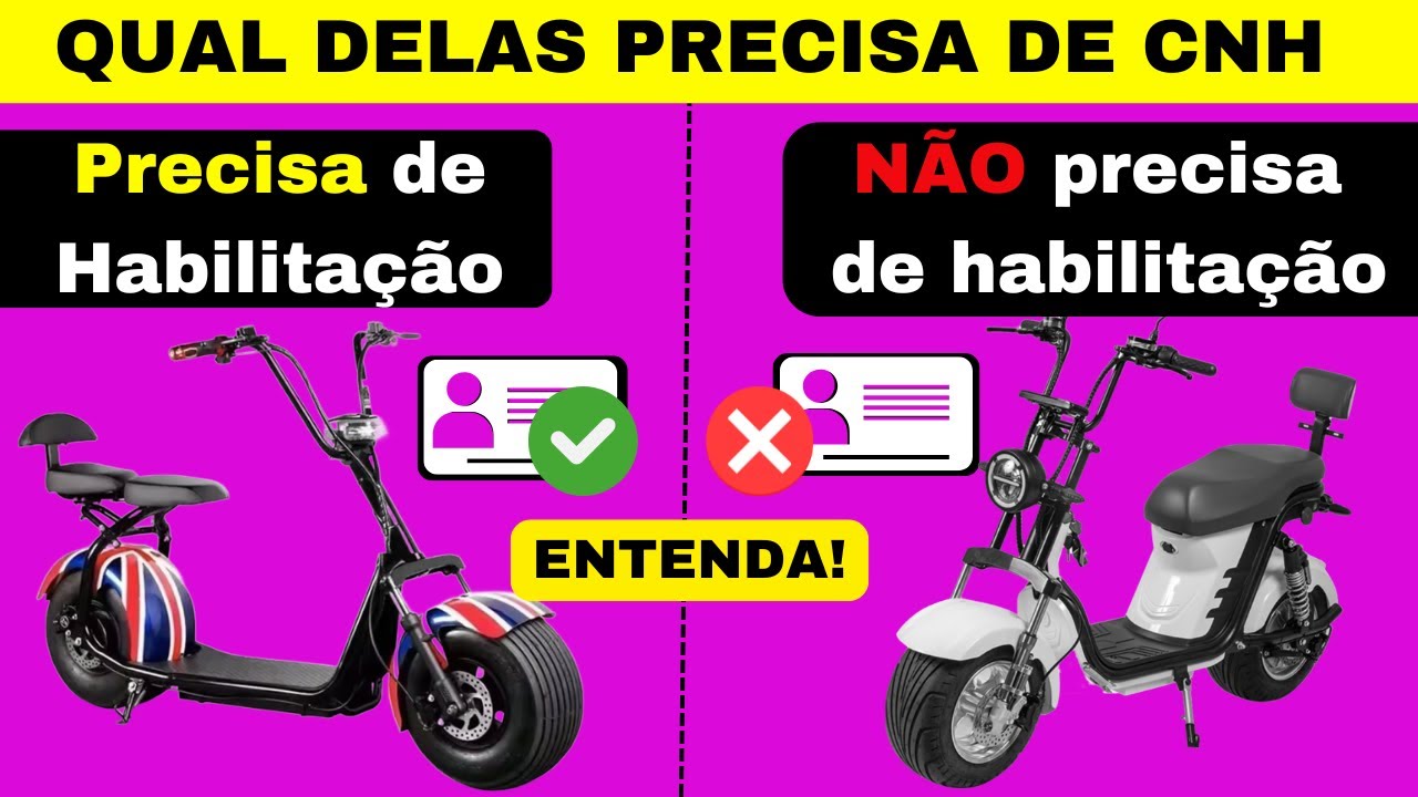 Scooter / Moto el&eacute;trica precisa de habilita&ccedil;&atilde;o? Entenda.