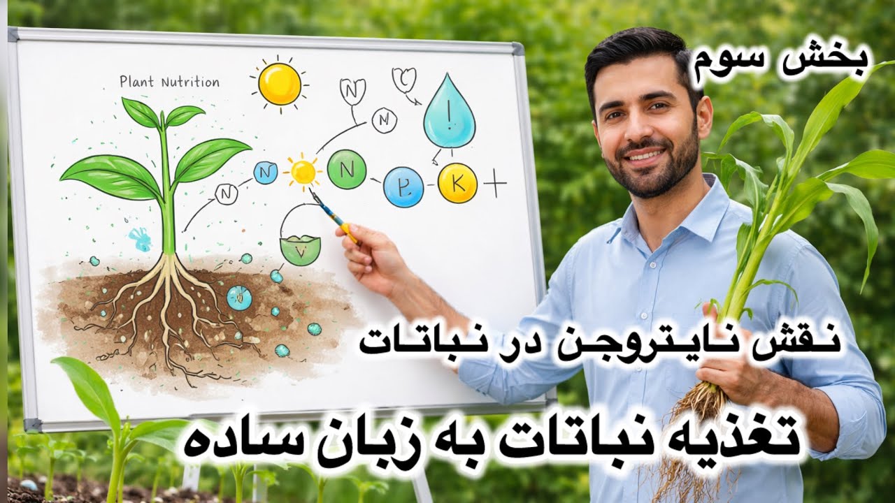 اصول تغذیه به زبان ساده _ نقش عنصر نایتروجن درنباتات ( جلسه سوم 
