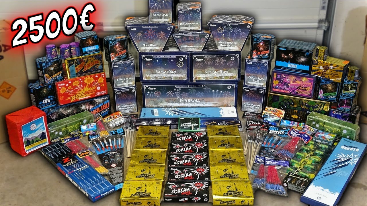 XXL 2500€ FEUERWERK-UNBOXING🔥😱|| Funke, Argento, Iskra, Zink..|| Silvester 2024🔥