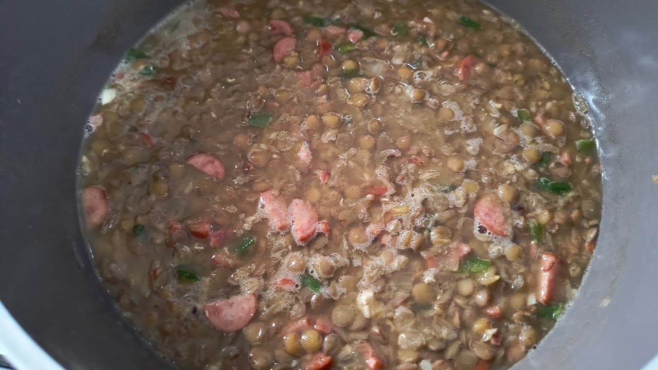 Ensopado de lentilha para o Ano Novo 