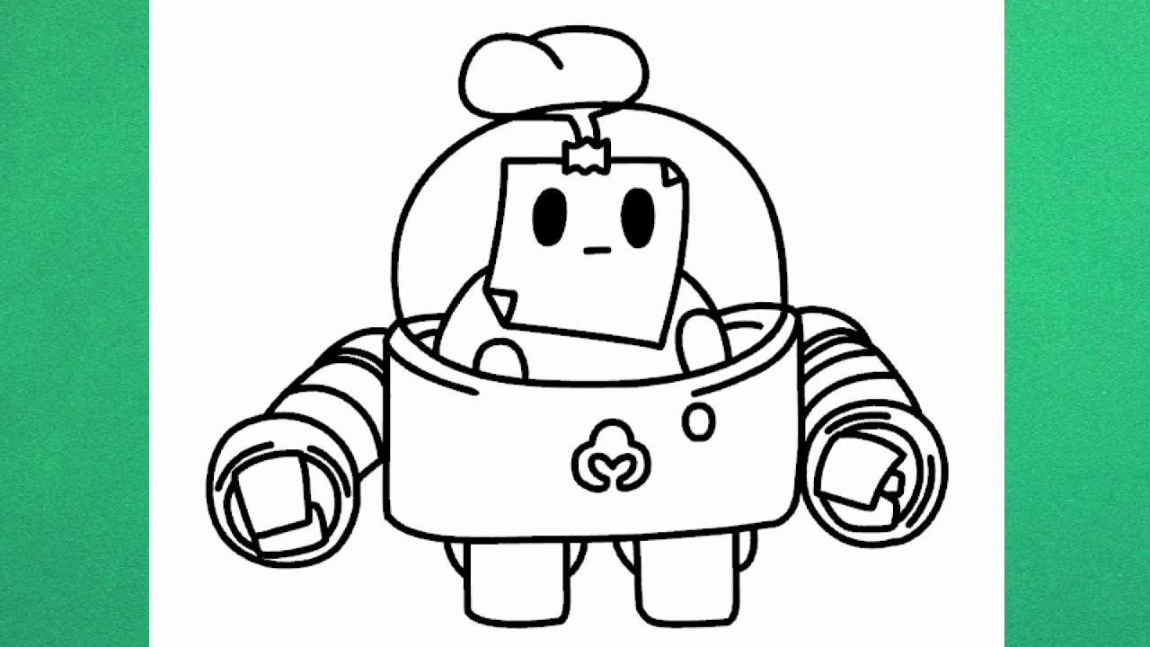 Como dibujar a Sprout de Brawl Stars