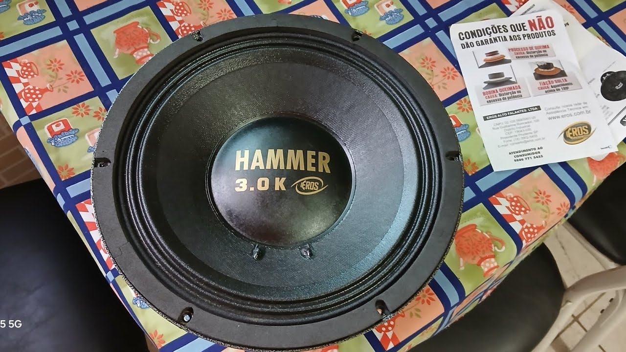 Eros Hammer 3.0k  12 polegadas  som automotivo