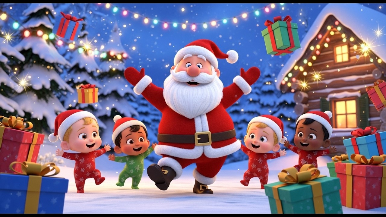 🎄 Dancing Santa Song 🎅 Fun Christmas Nursery Rhyme for Babies & Toddlers | Holiday Kids Song