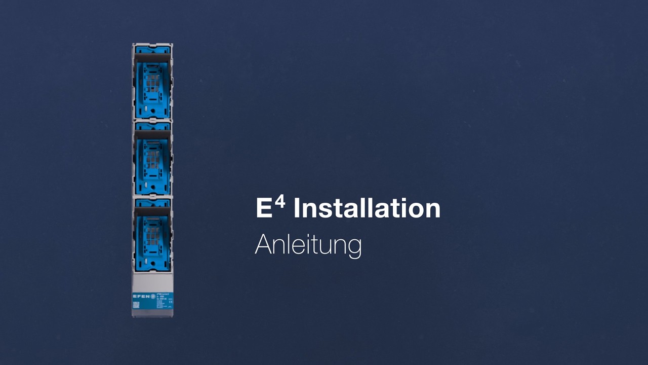 EFEN E⁴ NH fuse-switch, vertical design installation guide