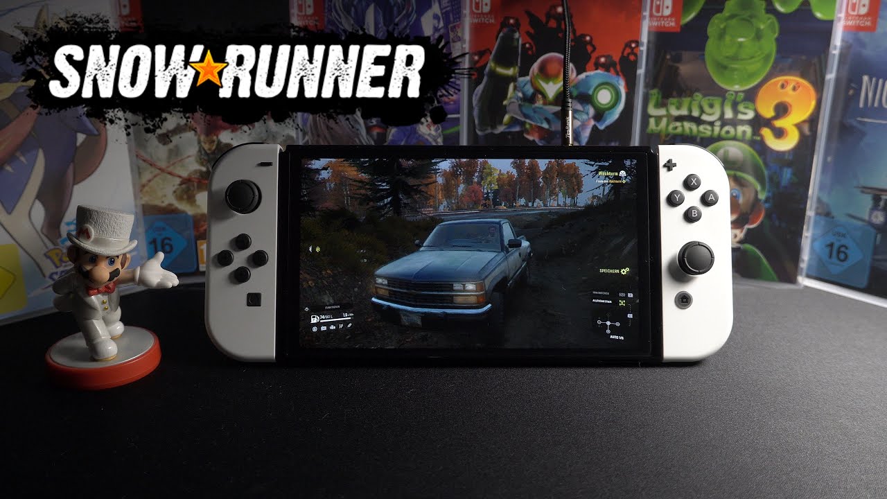 Snow Runner Nintendo Switch Oled gameplay / Handheld Mode