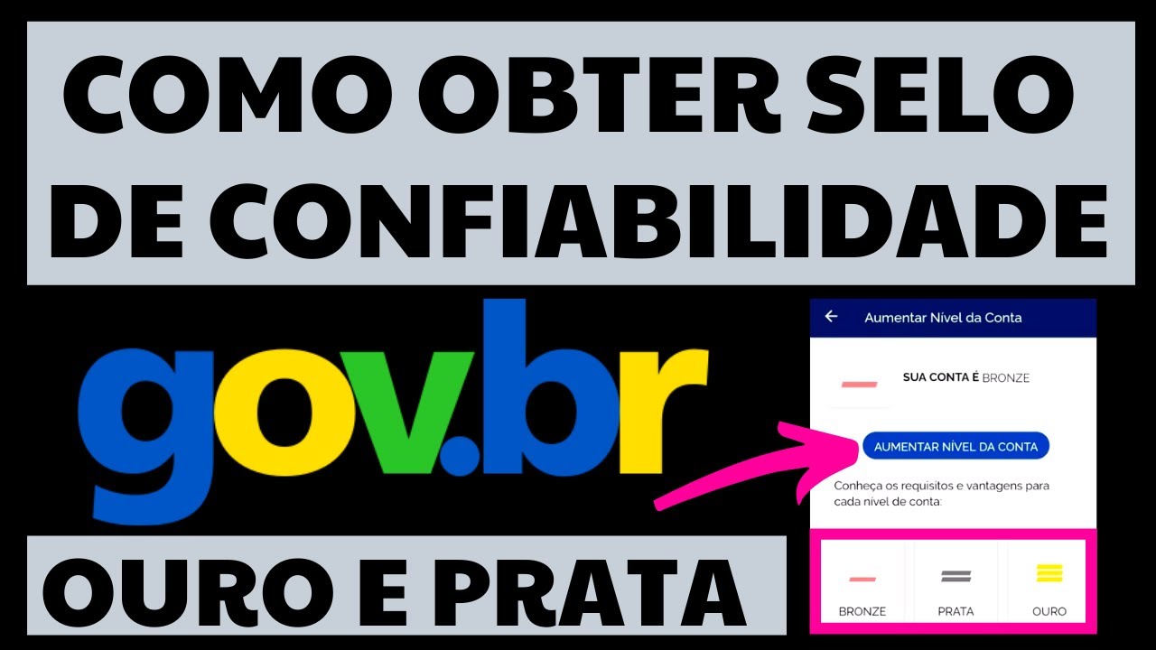 SUBA PARA O N&Iacute;VEL OURO E PRATA DO SELO DE CONFIABILIDADE GOV.BR